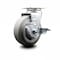 Service Caster 5 Inch Thermoplastic Rubber Swivel Caster with Roller Bearing and Brake SCC SCC-20S520-TPRRF-TLB - alternate 1